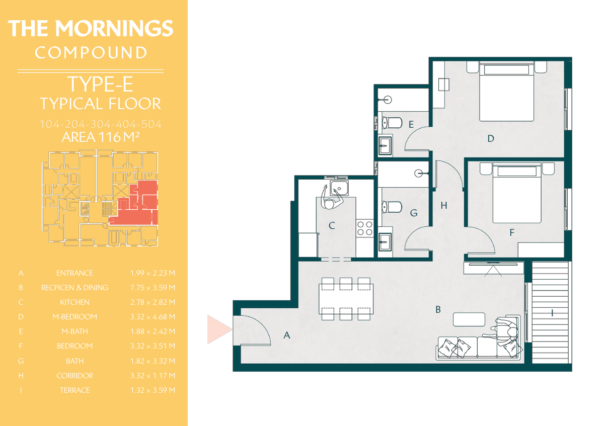 Plan 42 - The Mornings New Cairo Compound Al Ahly Sabbour Developments