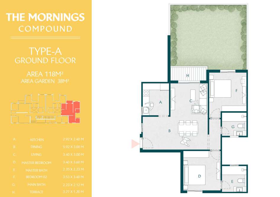 Plan 23 - The Mornings New Cairo Compound Al Ahly Sabbour Developments
