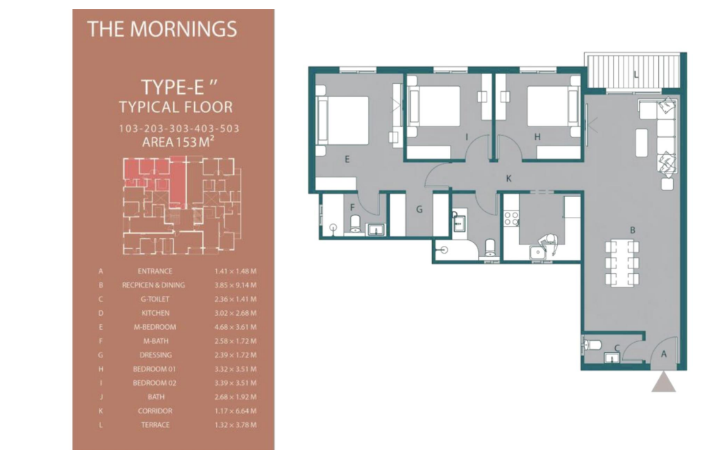 Floor Plan - كمبوند ذا مورنينجز التجمع الخامس الأهلي صبور للتطوير العقاري - The Mornings New Cairo Compound