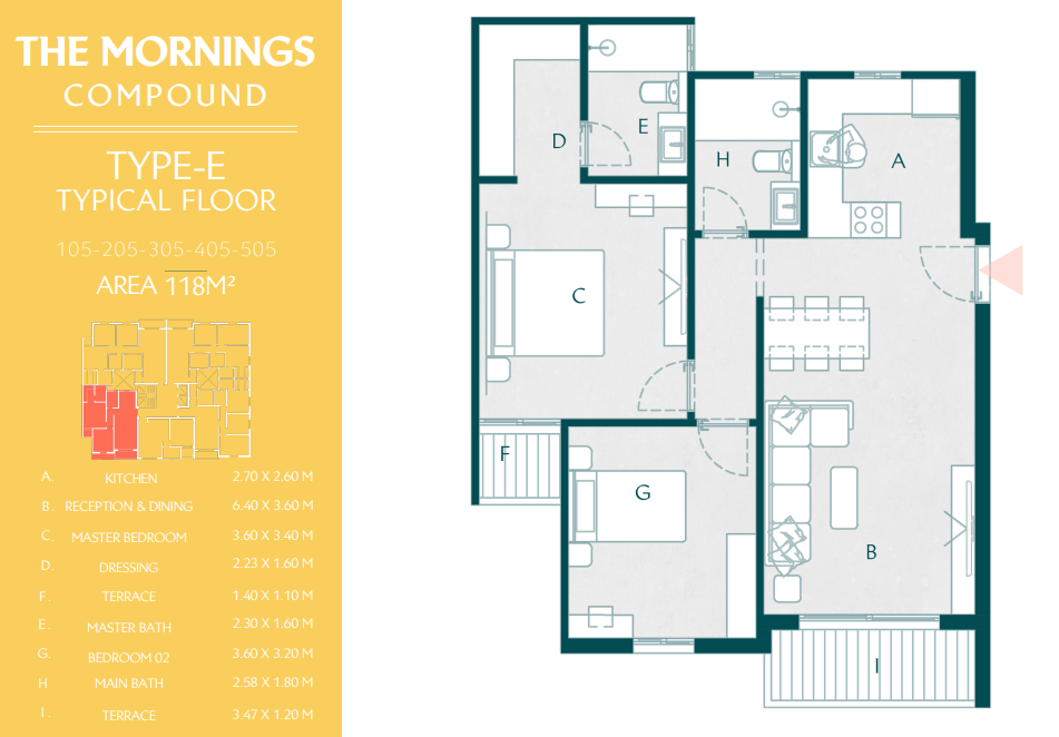 Floor Plan - كمبوند ذا مورنينجز التجمع الخامس الأهلي صبور للتطوير العقاري - The Mornings New Cairo Compound