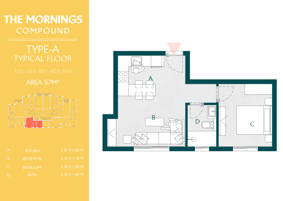 Floor Plan - كمبوند ذا مورنينجز التجمع الخامس الأهلي صبور للتطوير العقاري - The Mornings New Cairo Compound