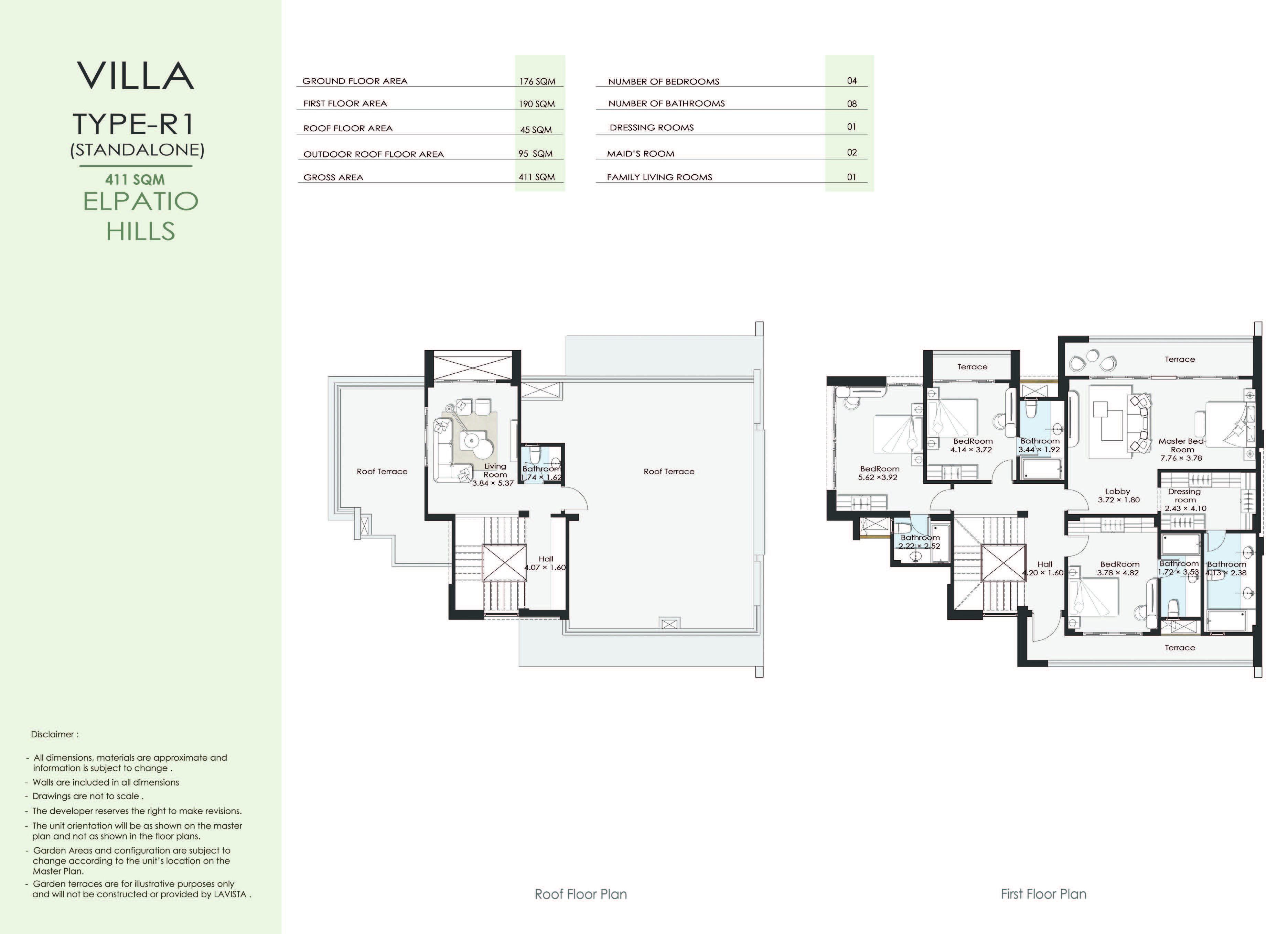 Floor Plan - El Patio Hills New Cairo Compound La vista Developments