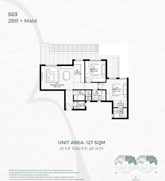 Floor Plan - كمبوند بوتيك سعادة التجمع السادس هورايزون مصر للتنمية العمرانية - Boutique Saada 6th settlement Compound