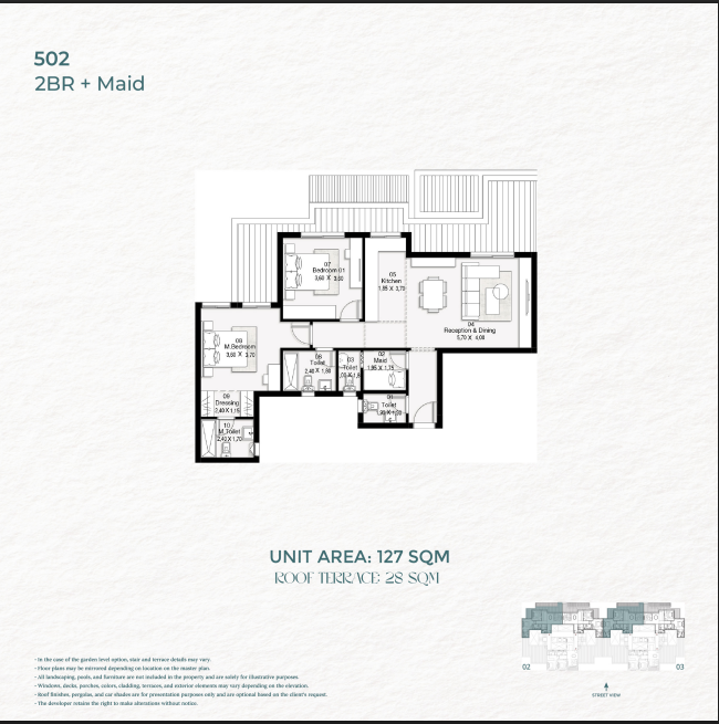 Floor Plan - كمبوند بوتيك سعادة التجمع السادس هورايزون مصر للتنمية العمرانية - Boutique Saada 6th settlement Compound