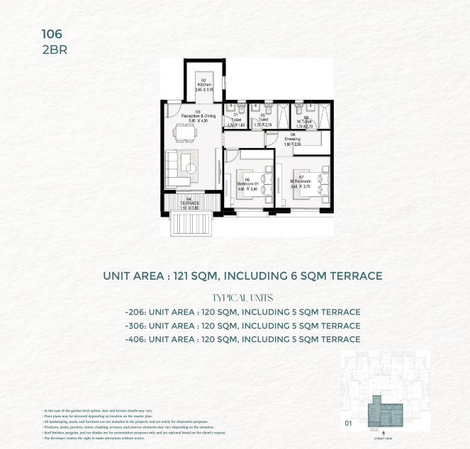 Floor Plan - كمبوند بوتيك سعادة التجمع السادس هورايزون مصر للتنمية العمرانية - Boutique Saada 6th settlement Compound