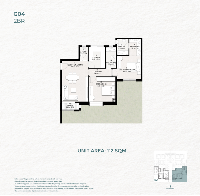 Floor Plan - كمبوند بوتيك سعادة التجمع السادس هورايزون مصر للتنمية العمرانية - Boutique Saada 6th settlement Compound