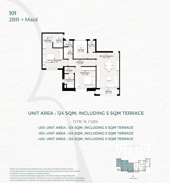 Floor Plan - كمبوند بوتيك سعادة التجمع السادس هورايزون مصر للتنمية العمرانية - Boutique Saada 6th settlement Compound
