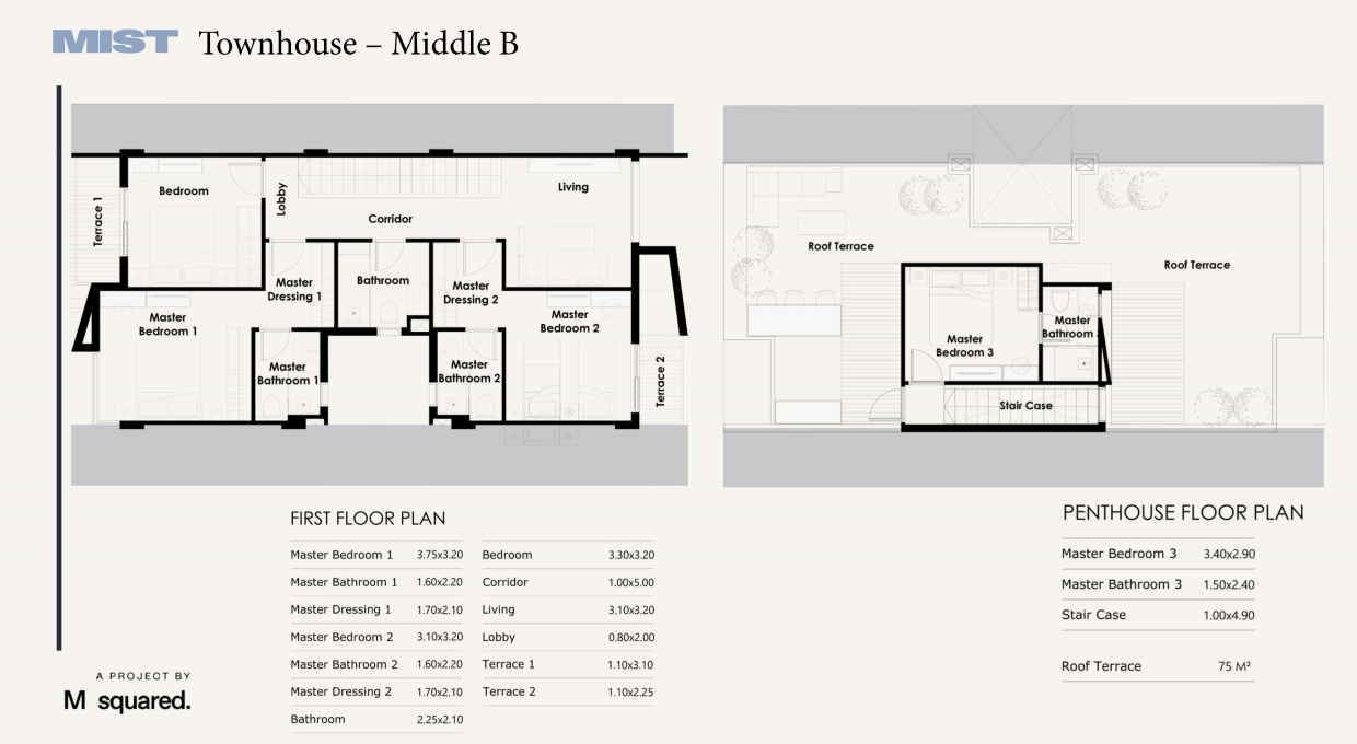 Floor Plan - Mist New Cairo Compound M Squared Development
