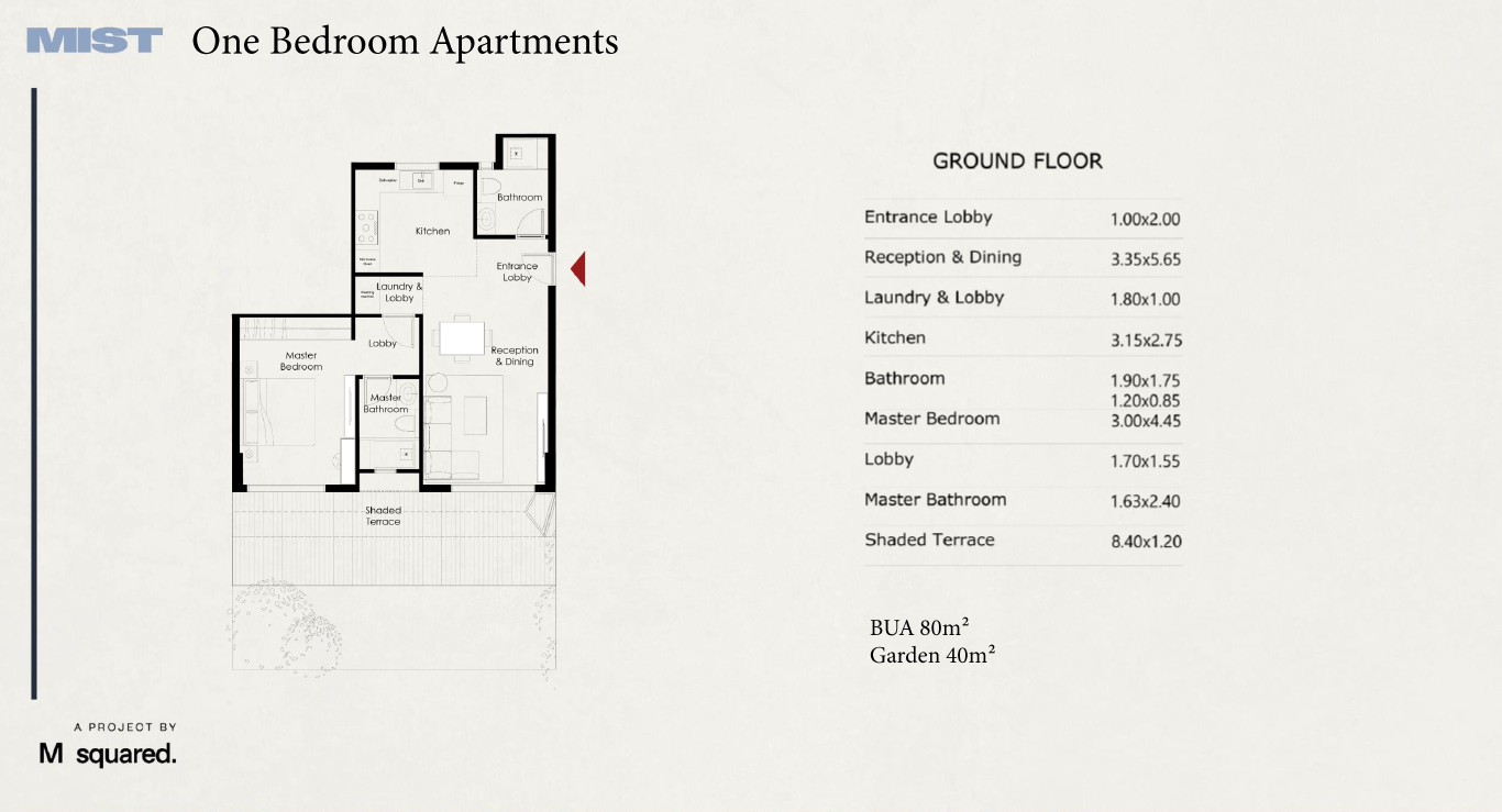 Floor Plan - كمبوند ميست التجمع الخامس M Squared للتطوير العقاري - Mist New Cairo Compound