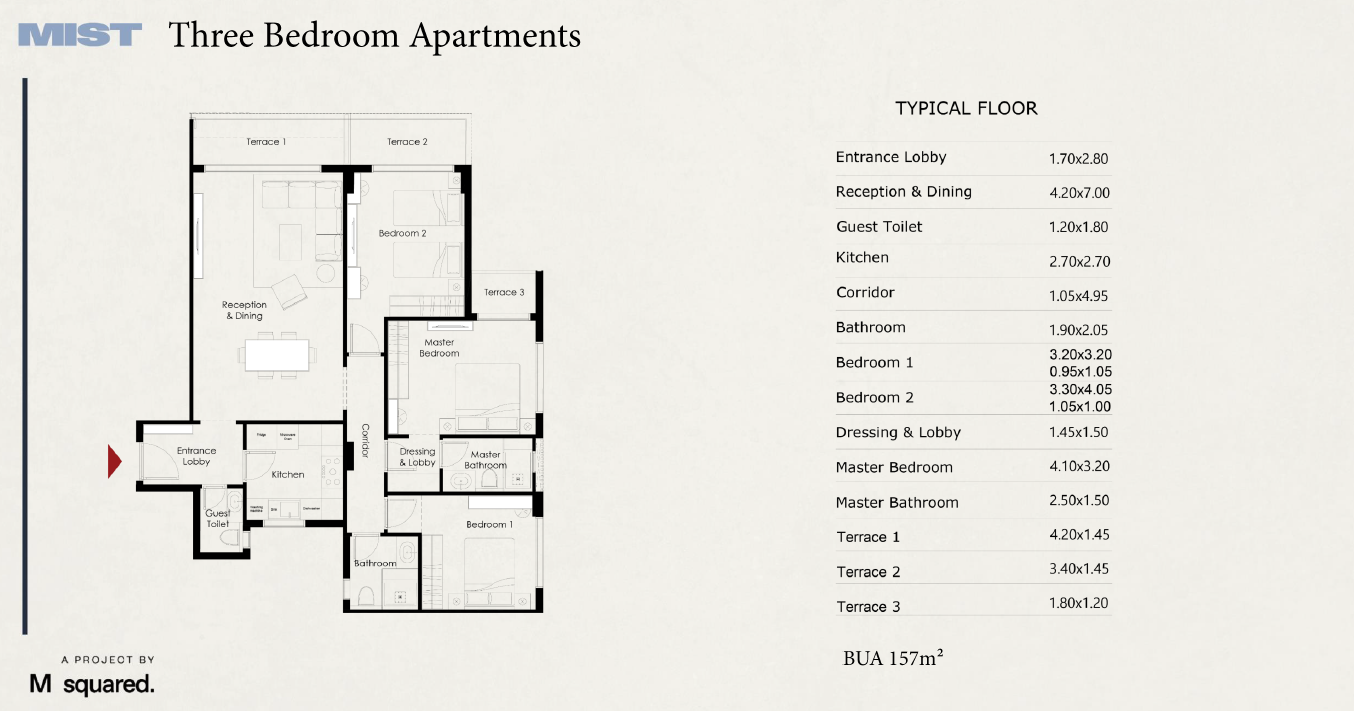Plan 14 - Mist New Cairo Compound M Squared Development