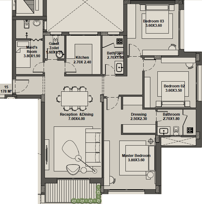 Floor Plan - Ons New Zayed Compound Mabany Edris Developments
