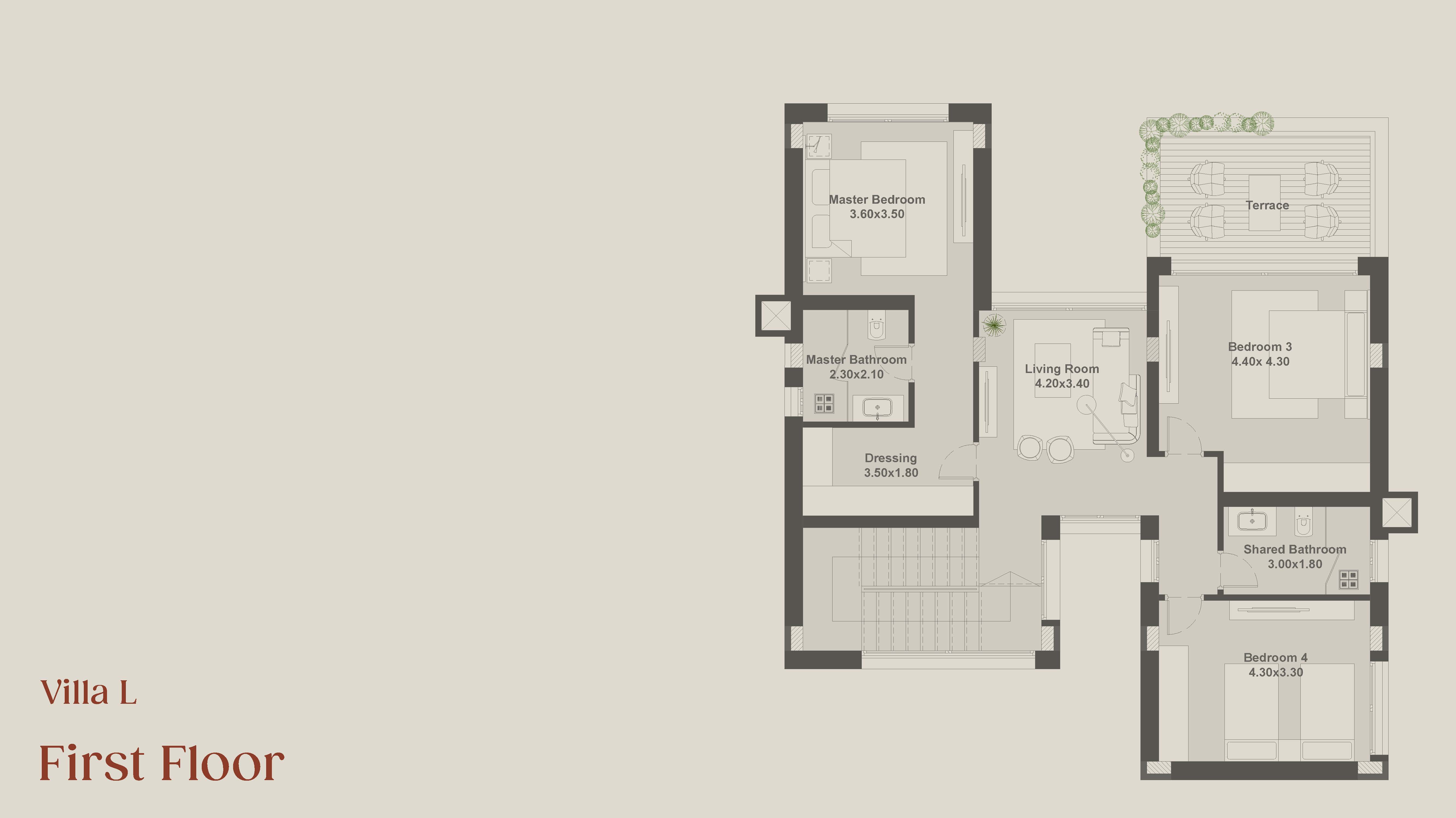 Floor Plan - كمبوند أُنس زايد الجديدة مباني إدريس للتطوير العقاري - Ons New Zayed Compound