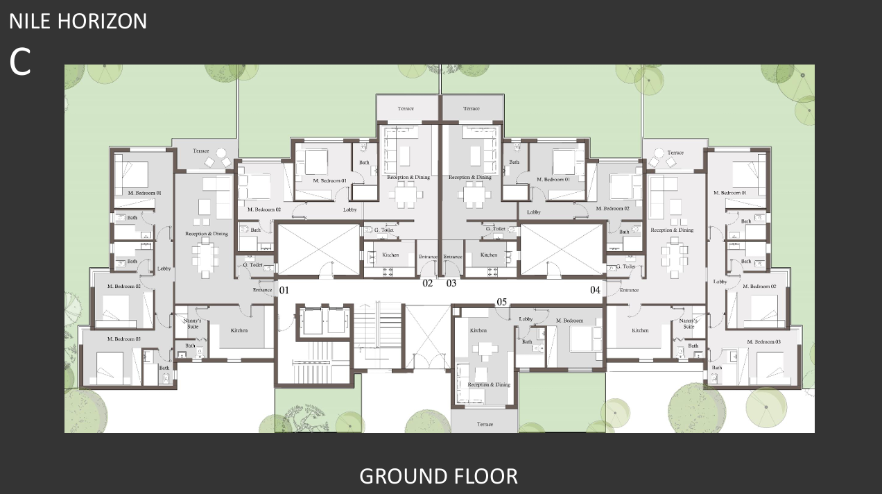 Floor Plan - كمبوند جريان الشيخ زايد بالم هيلز للتطوير العقاري - Jirian Sheikh Zayed Compound