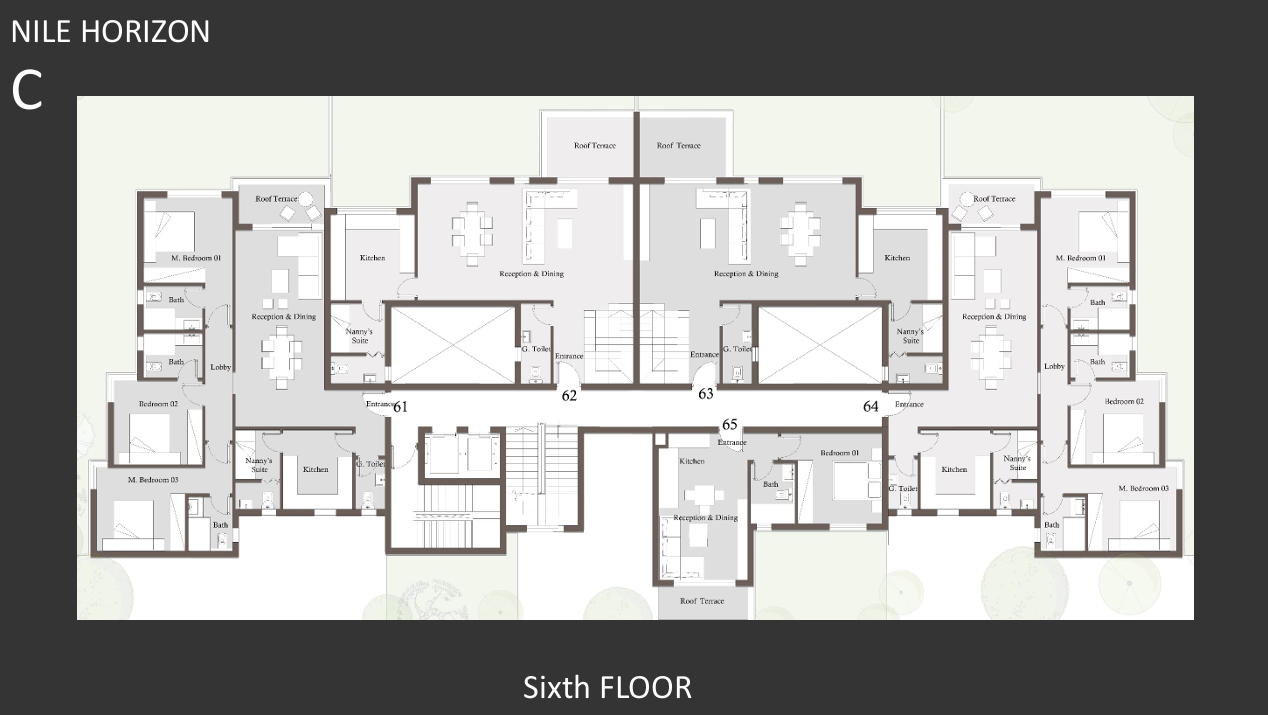 Floor Plan - كمبوند جريان الشيخ زايد بالم هيلز للتطوير العقاري - Jirian Sheikh Zayed Compound