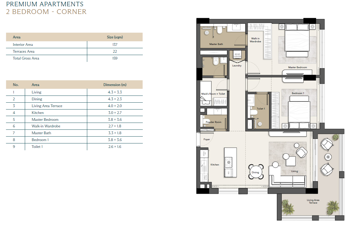 Floor Plan - مدن رأس الحكمة - Modon Ras El Hekma