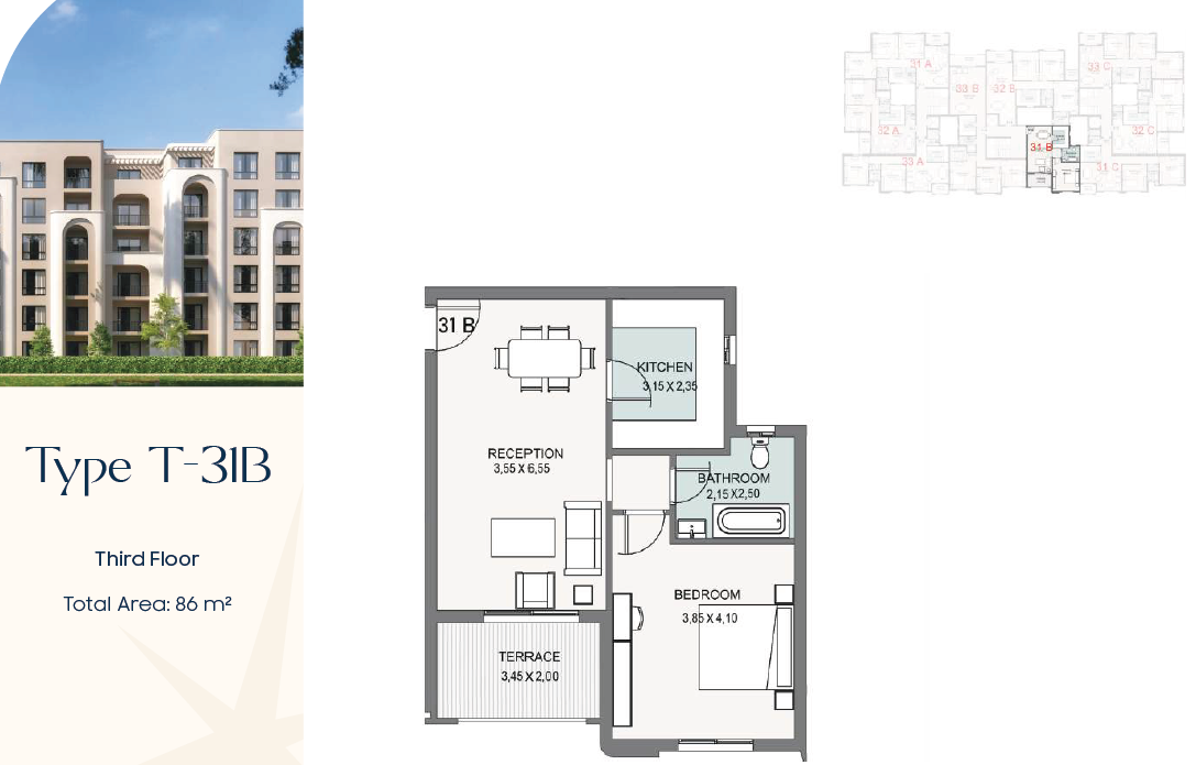 Floor Plan - كمبوند تلألأ (طلاله) نيو هليوبوليس مدينة مصر - Talala New Heliopolis Compound