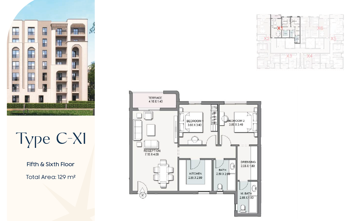 Floor Plan - كمبوند تلألأ (طلاله) نيو هليوبوليس مدينة مصر - Talala New Heliopolis Compound