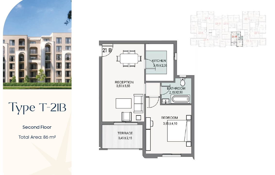 Floor Plan - كمبوند تلألأ (طلاله) نيو هليوبوليس مدينة مصر - Talala New Heliopolis Compound