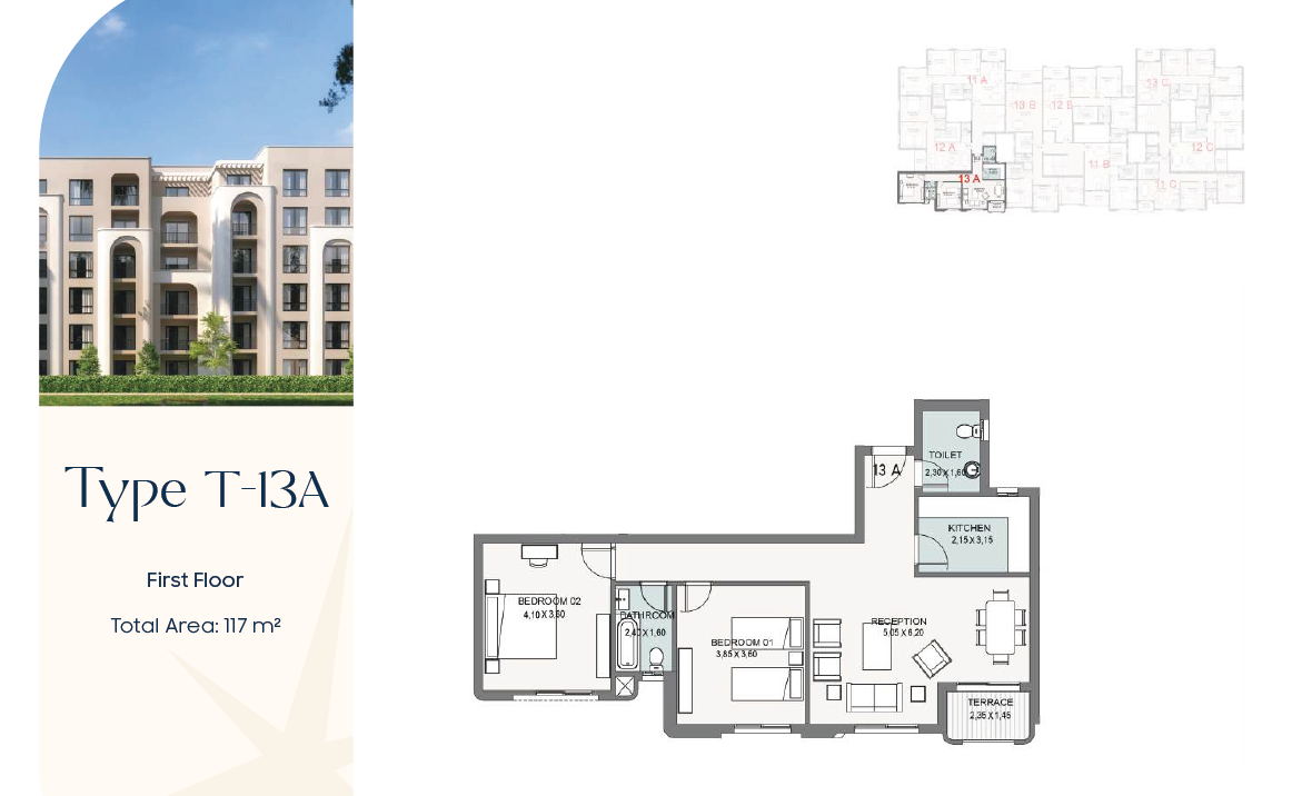 Floor Plan - كمبوند تلألأ (طلاله) نيو هليوبوليس مدينة مصر - Talala New Heliopolis Compound
