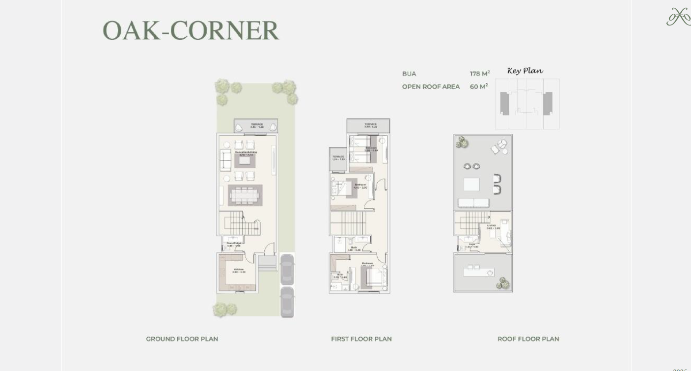 Floor Plan - Key of Greens New Zayed Compound TBK Developments