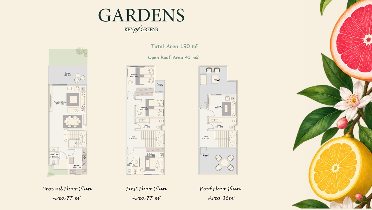 Plan 2 - Key of Greens New Zayed Compound TBK Developments