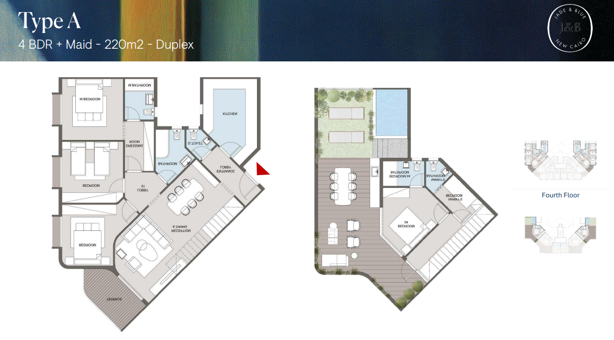 Plan 10 - Jade and Blue New Cairo Compound Aspect Developments