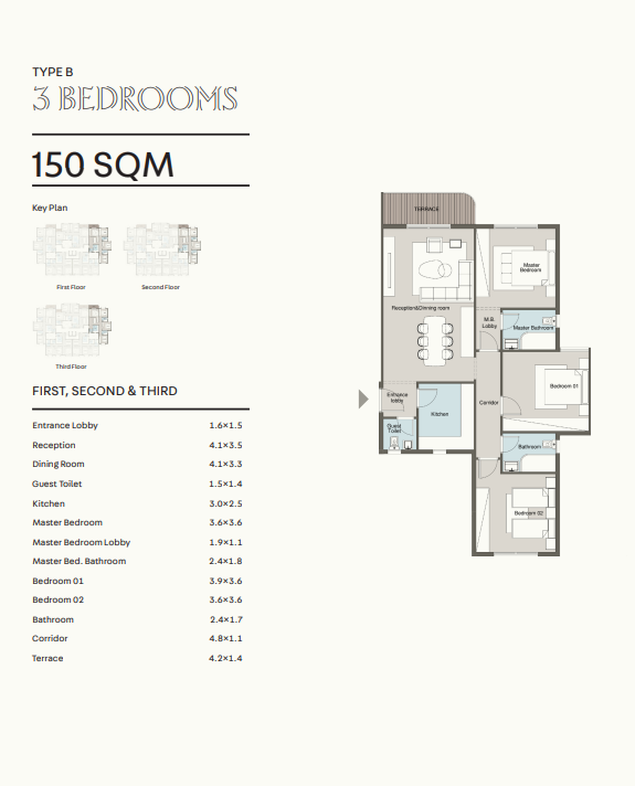 Plan 9 - Jade and Blue New Cairo Compound Aspect Developments