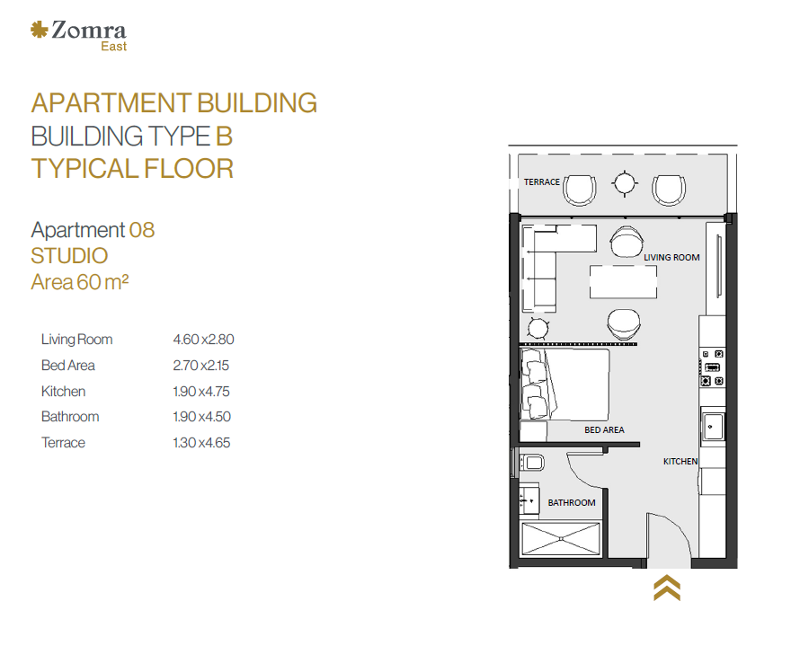 Floor Plan - Zomra New Cairo Compound Nations Of Sky Development