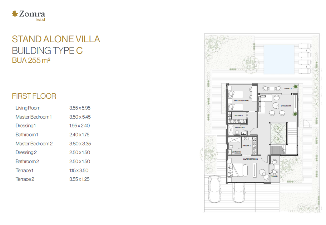 Floor Plan - Zomra New Cairo Compound Nations Of Sky Development