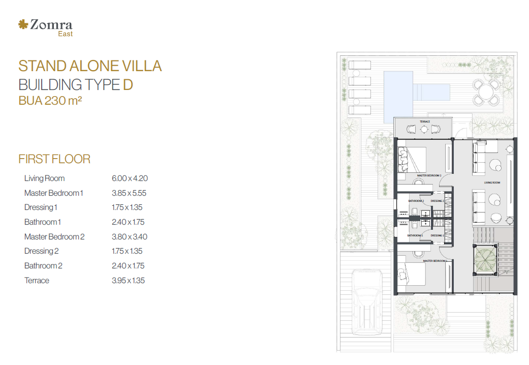 Floor Plan - Zomra New Cairo Compound Nations Of Sky Development