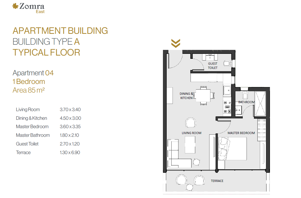 Floor Plan - Zomra New Cairo Compound Nations Of Sky Development
