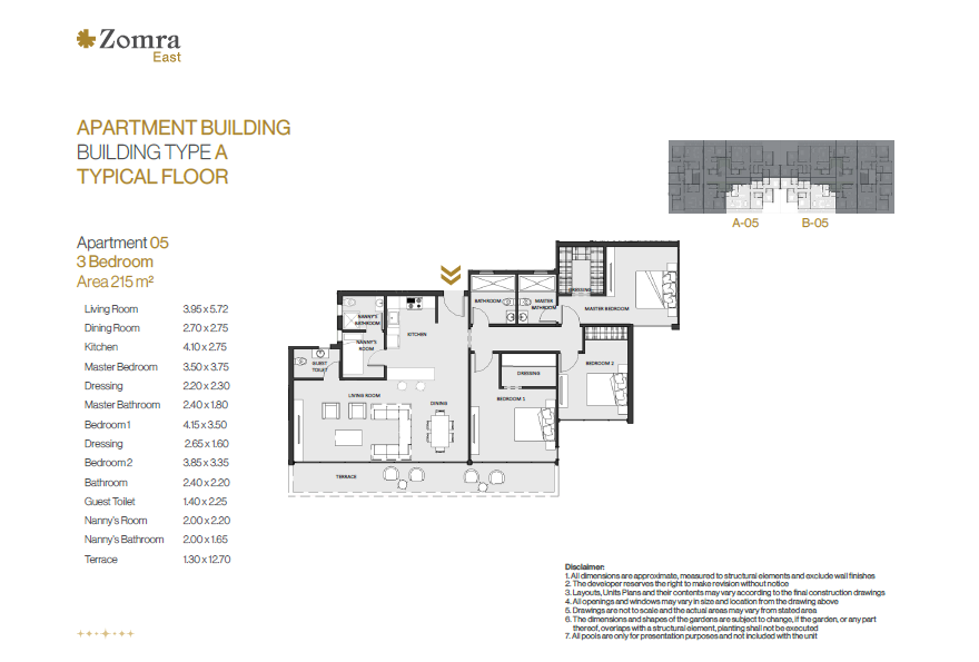 Floor Plan - Zomra New Cairo Compound Nations Of Sky Development