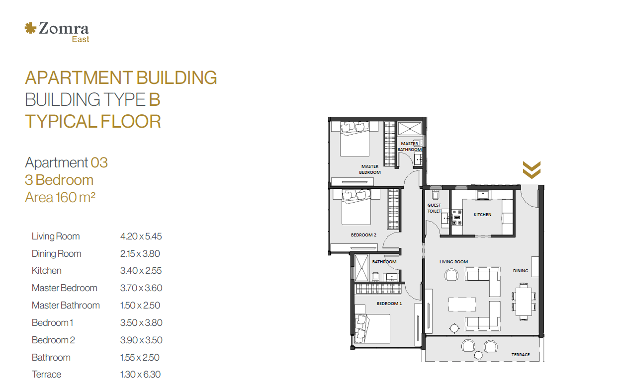 Floor Plan - Zomra New Cairo Compound Nations Of Sky Development