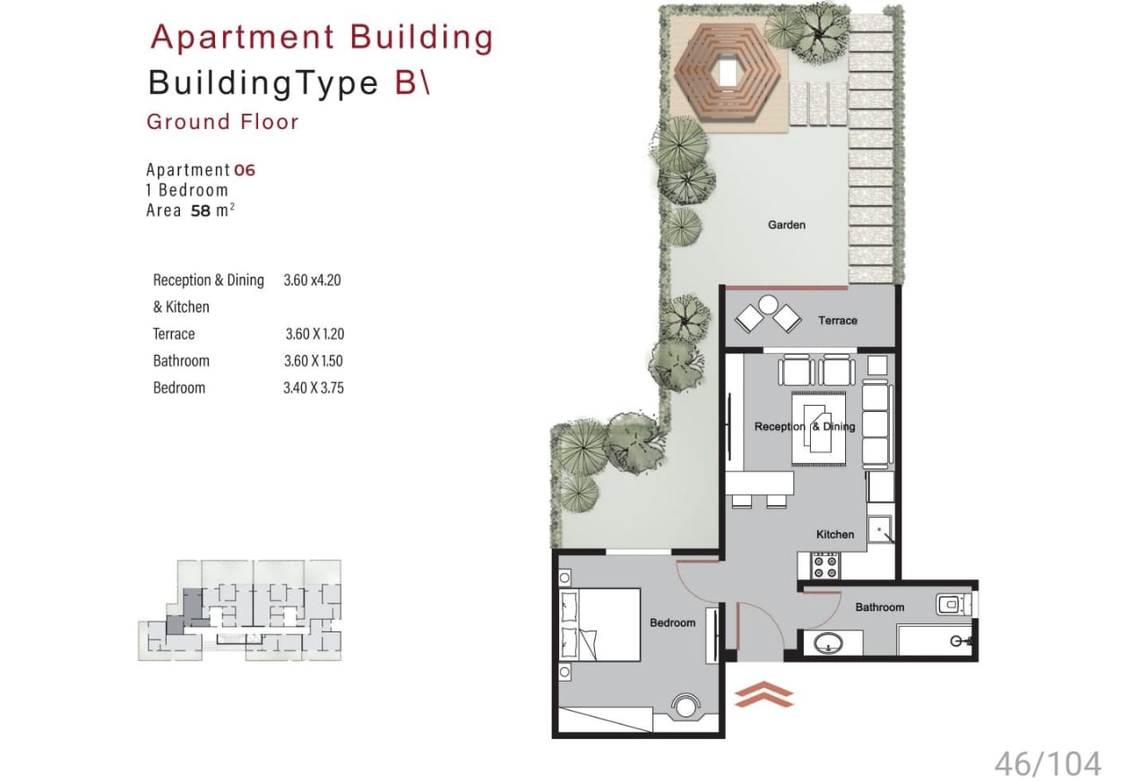 Floor Plan - Riverton New Cairo Compound Mercon Developments