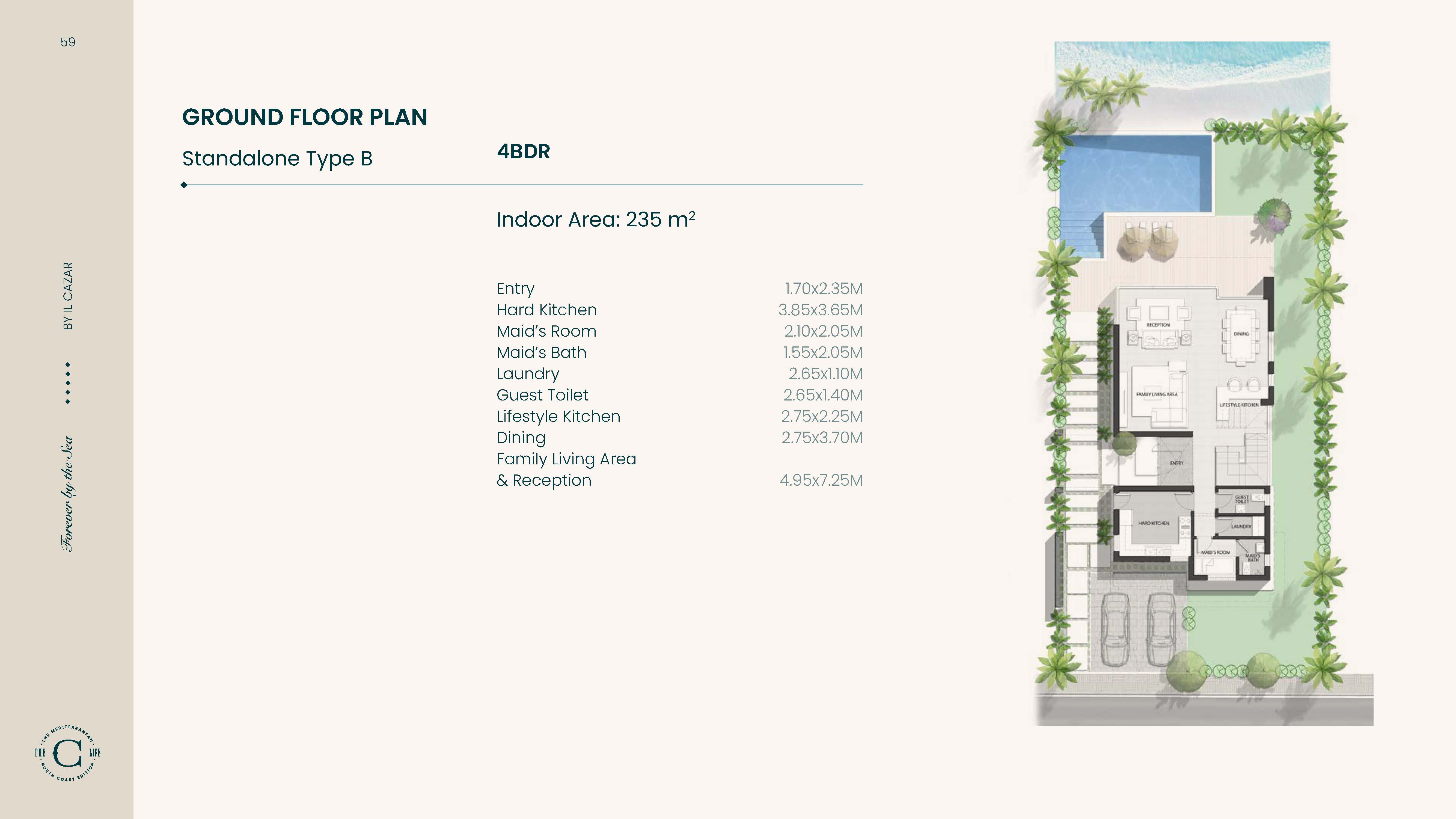 Floor Plan - قرية ذا سي رأس الحكمة الكازار للتطوير العقاري - The C Ras El Hekma