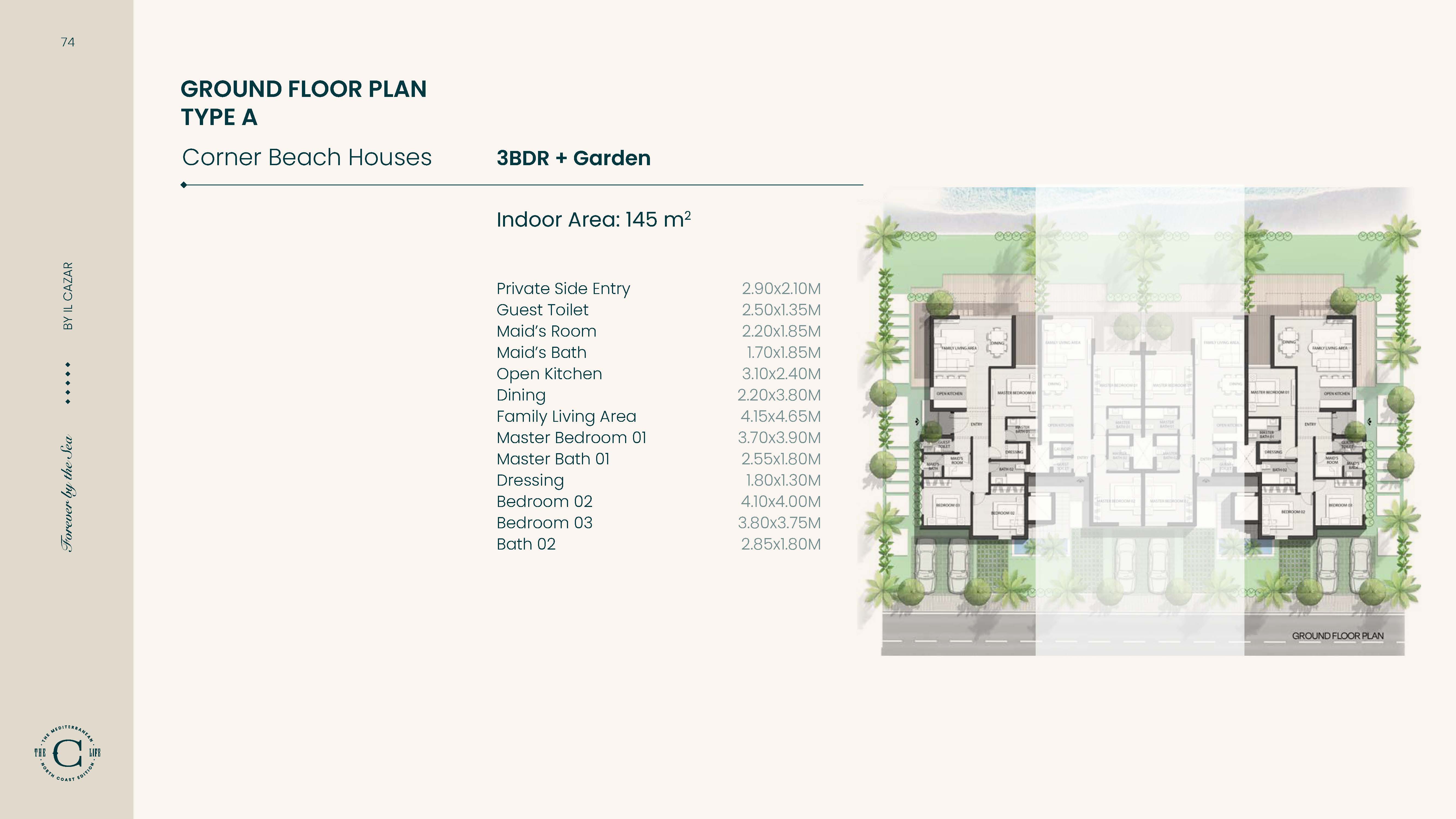 Floor Plan - قرية ذا سي رأس الحكمة الكازار للتطوير العقاري - The C Ras El Hekma
