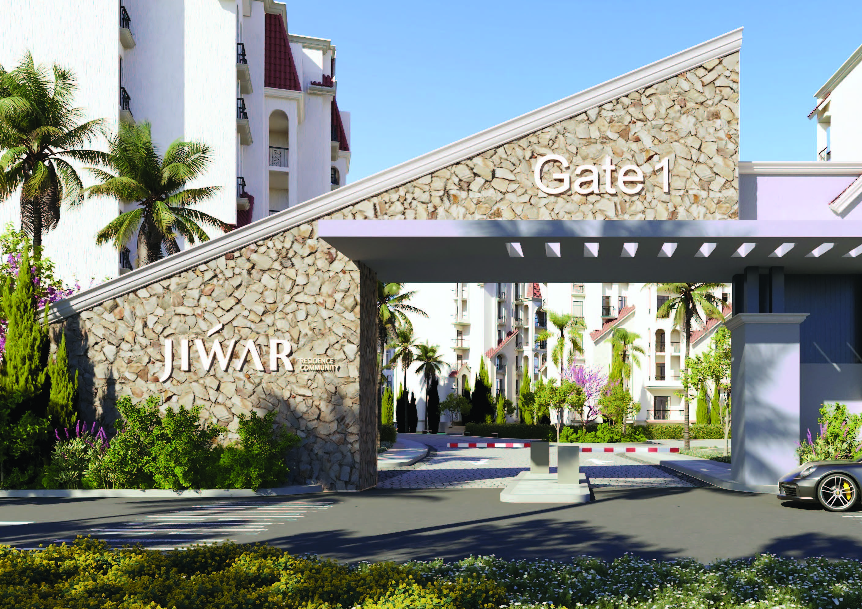 Floor Plan - Jiwar New Cairo Compound Concrete Developments