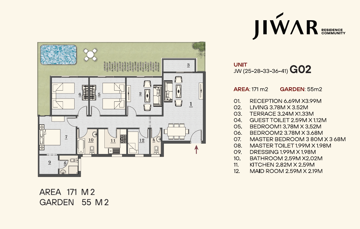 Plan 4 - Jiwar New Cairo Compound Concrete Developments