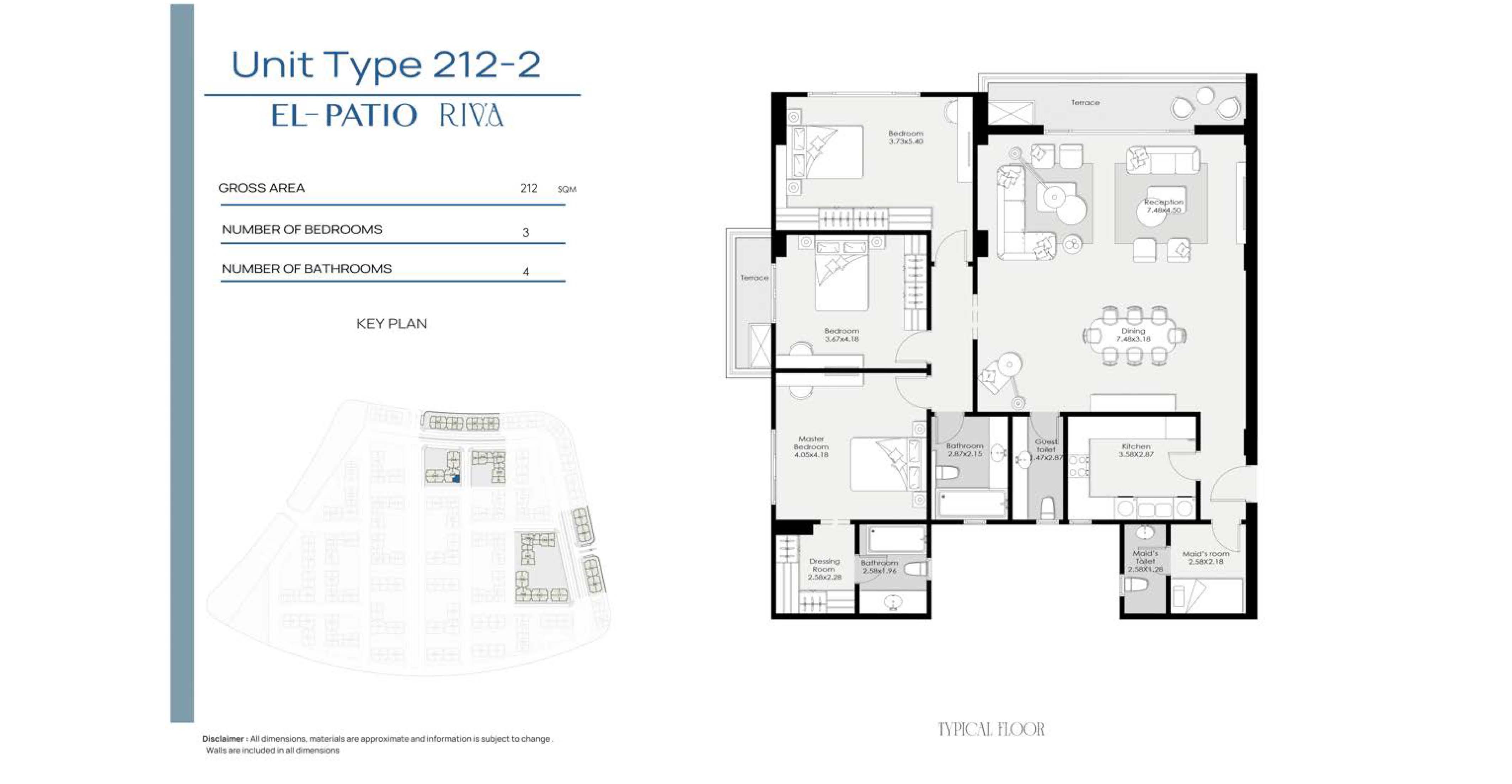 Floor Plan - كمبوند الباتيو ريفا التجمع السادس لافيستا للتطوير العقاري - El Patio Riva New Cairo Compound