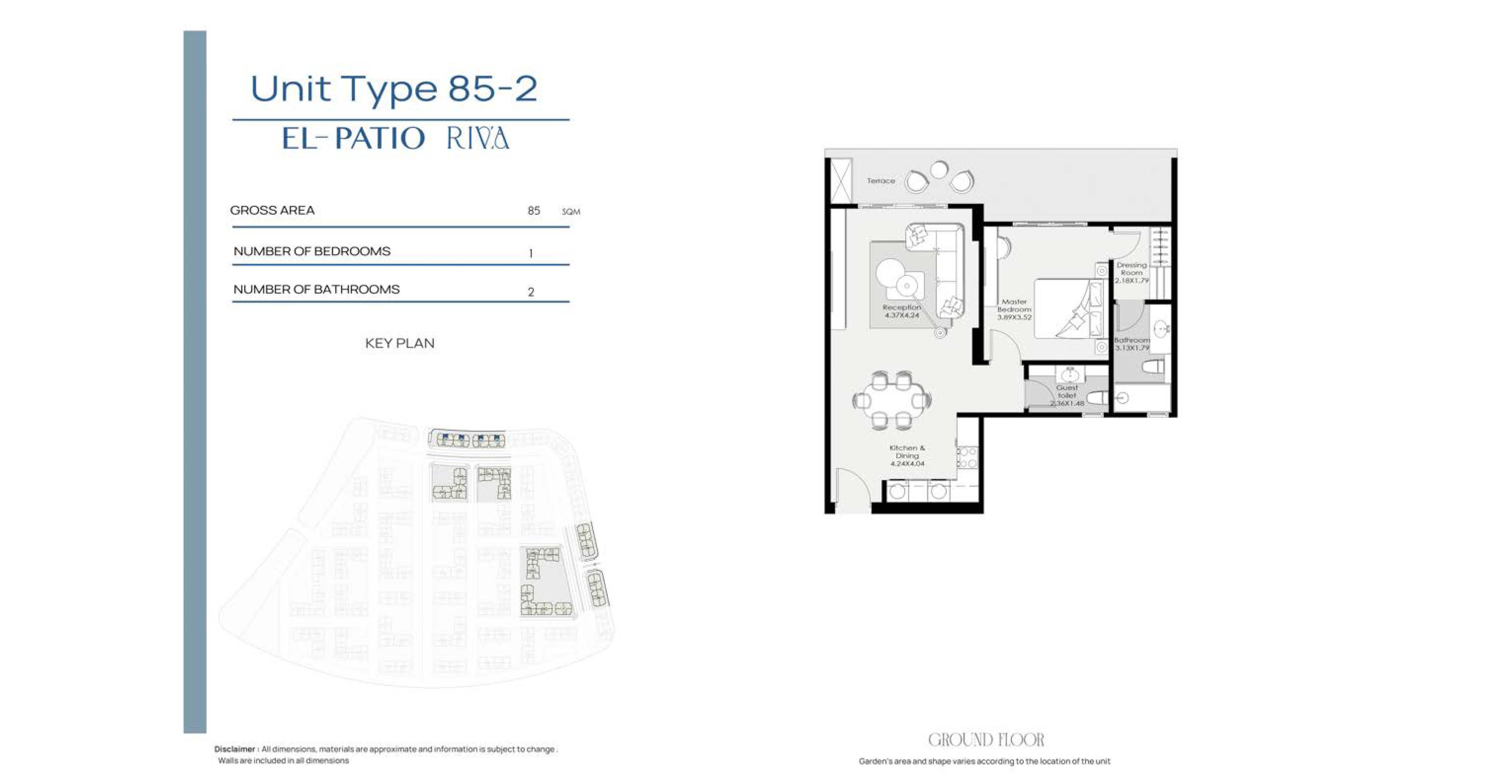 Floor Plan - كمبوند الباتيو ريفا التجمع السادس لافيستا للتطوير العقاري - El Patio Riva New Cairo Compound