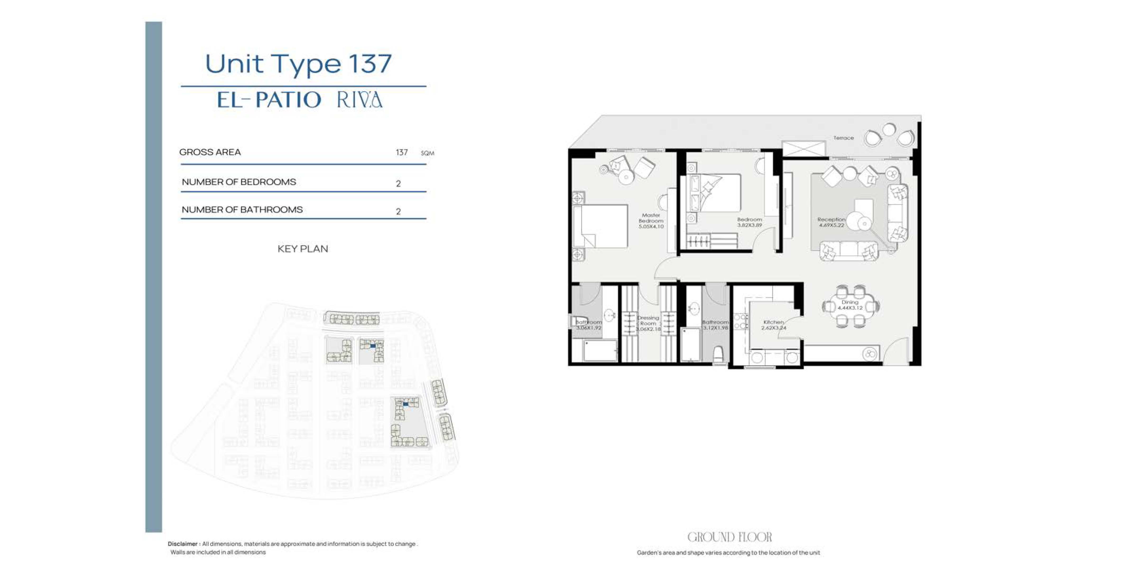 Floor Plan - كمبوند الباتيو ريفا التجمع السادس لافيستا للتطوير العقاري - El Patio Riva New Cairo Compound