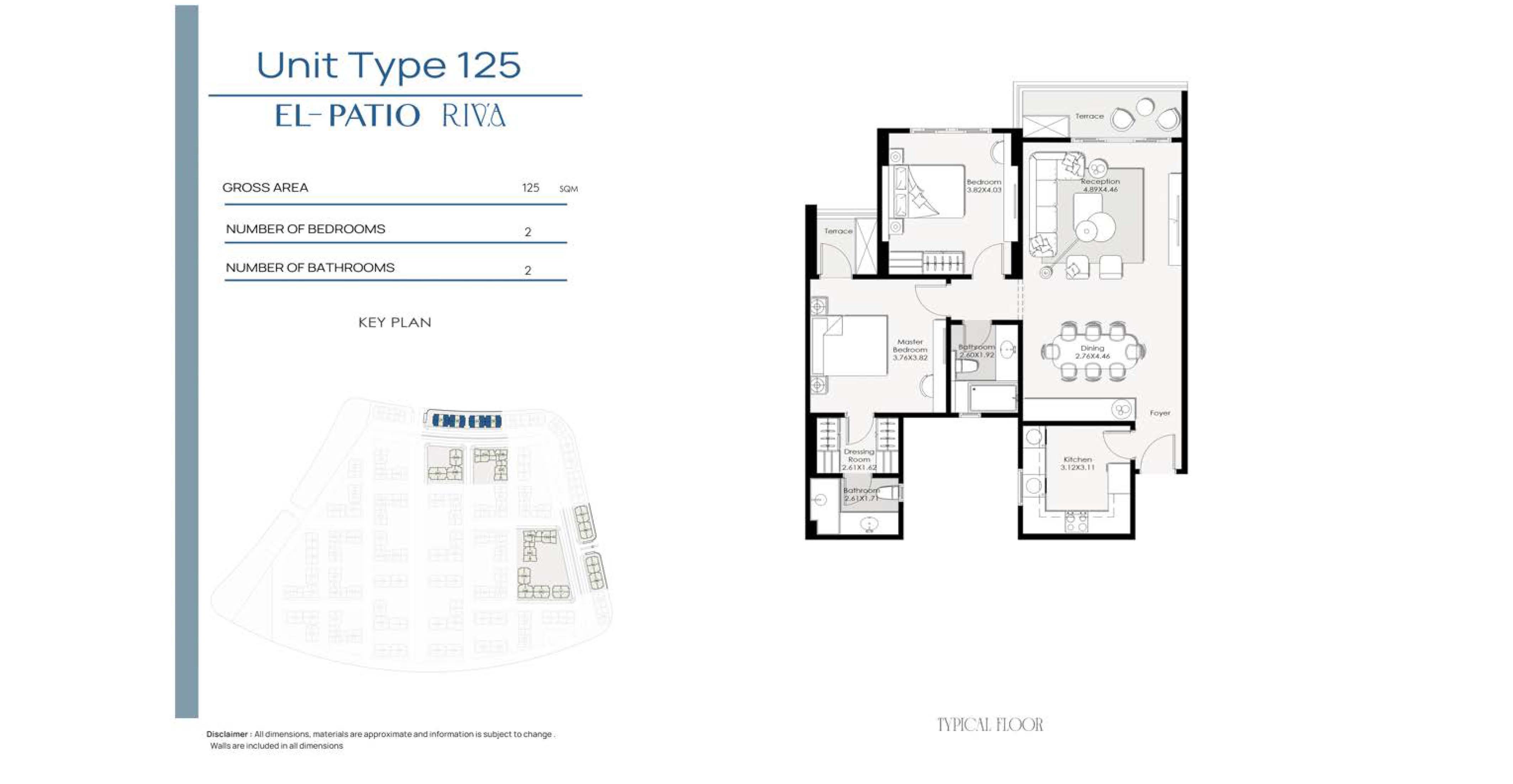 Floor Plan - كمبوند الباتيو ريفا التجمع السادس لافيستا للتطوير العقاري - El Patio Riva New Cairo Compound