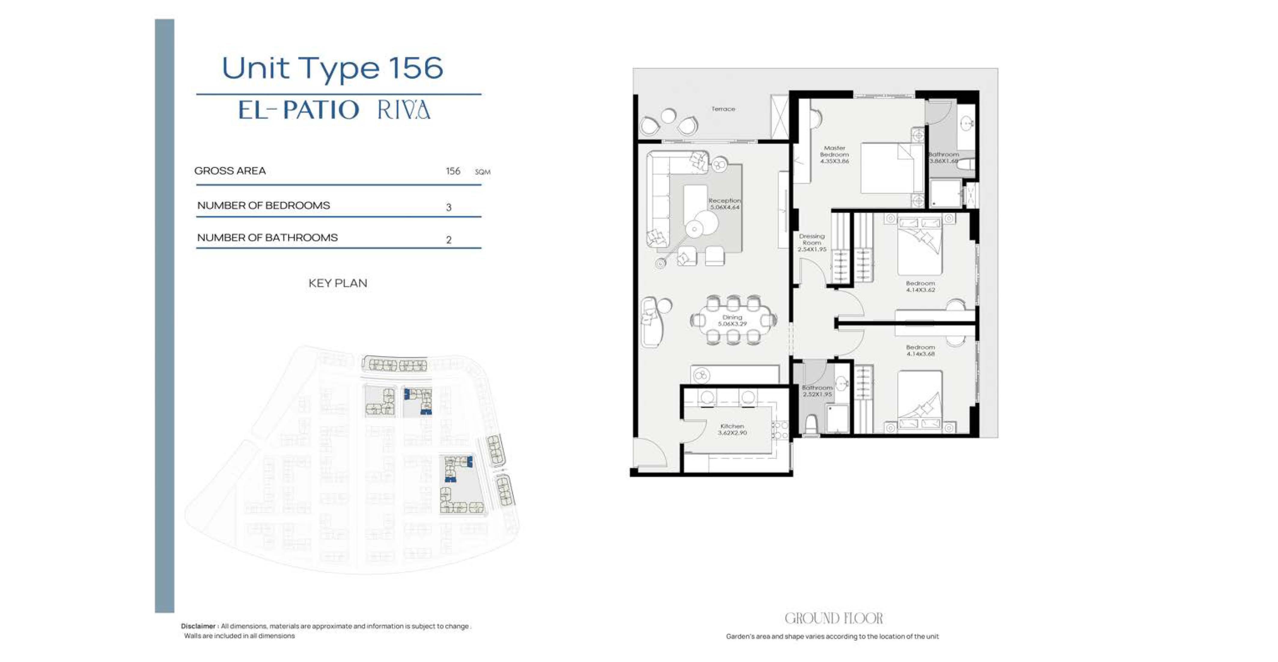 Floor Plan - كمبوند الباتيو ريفا التجمع السادس لافيستا للتطوير العقاري - El Patio Riva New Cairo Compound