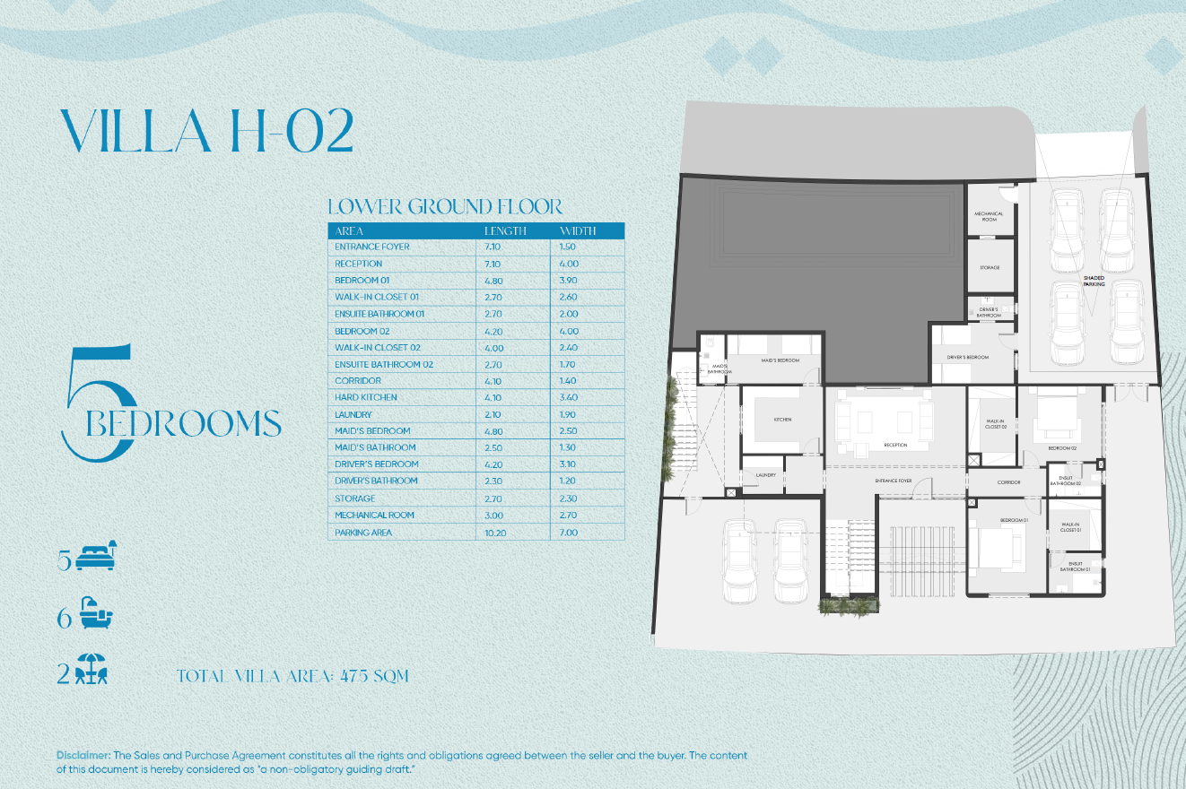 Floor Plan - Hills Beit Al Bahr Sidi Heneish