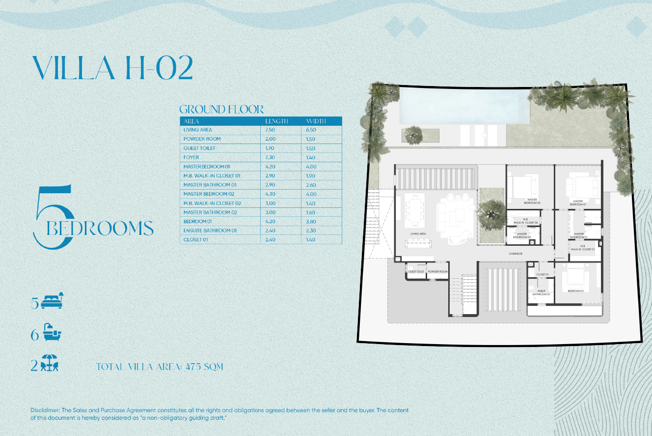 Floor Plan - Hills Beit Al Bahr Sidi Heneish
