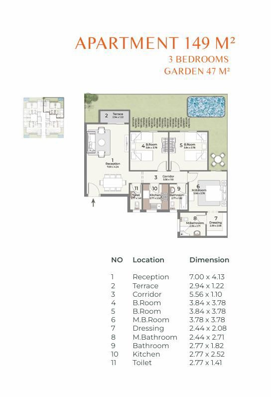 Plan 11 - Canyon 8 New Capital Compound Hometown Developments