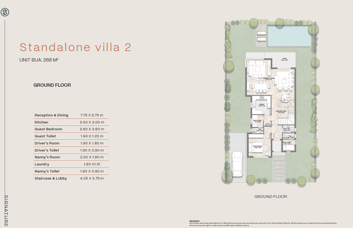 Floor Plan - كمبوند هايد بارك سيجنتشر 6 أكتوبر - Hyde Park Signature October Compound