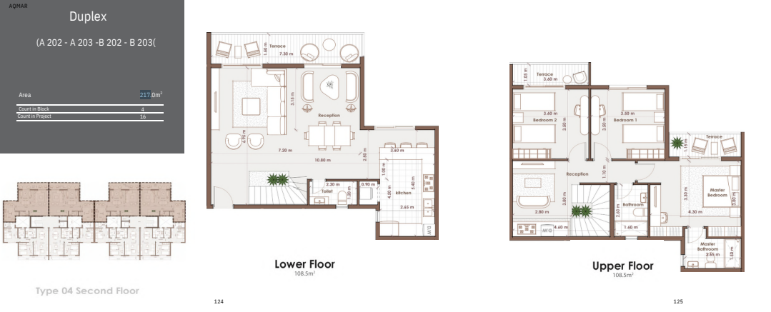 Floor Plan - كمبوند أقمار أكتوبر كيان للتطوير العقاري - Aqmar Compound October 