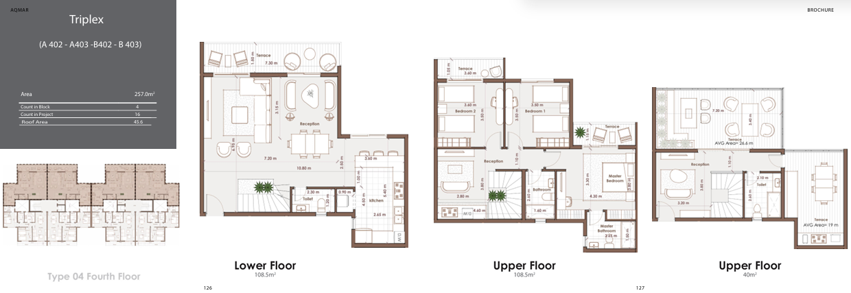 Floor Plan - كمبوند أقمار أكتوبر كيان للتطوير العقاري - Aqmar Compound October 