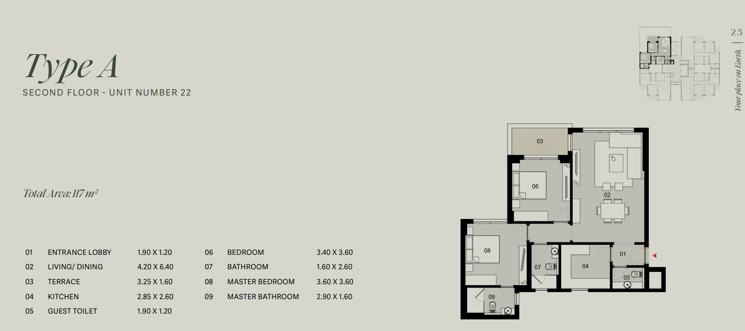 Floor Plan - Tierra New Cairo Compound 